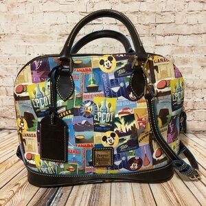 EUC Dooney & Bourke Disney 2016 Epcot Food & Wine festival bag satchel